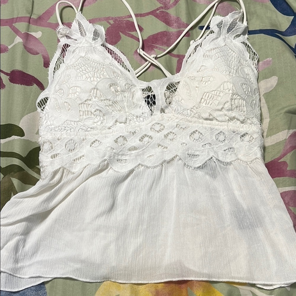 Lace halter crop top/Cami new